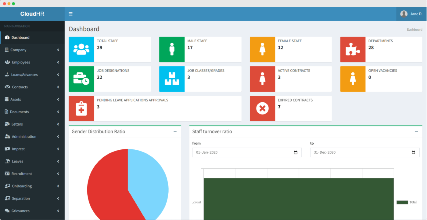 HR Genie Dashboard